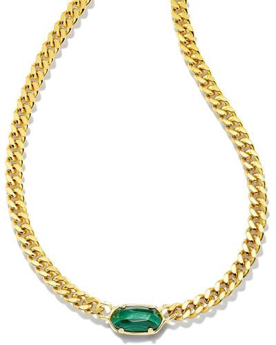 Kendra Scott Elisa 18k Gold Vermeil Curb Chain Necklace - Metallic