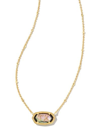 Kendra Scott Elisa Gold Texas Necklace - Metallic
