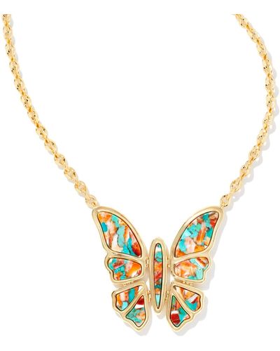 Kendra Scott Ember Gold Butterfly Statement Necklace - Metallic