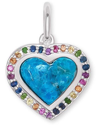 Kendra Scott Angie Heart Sterling Silver Accent Charm - Blue