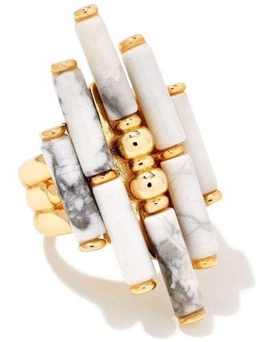 Kendra Scott Ember Gold Cocktail Ring - White