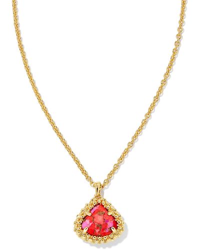 Kendra Scott Framed Kendall Gold Short Pendant Necklace - Metallic