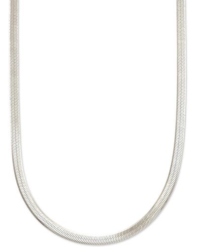Kendra Scott Herringbone Chain Necklace - White