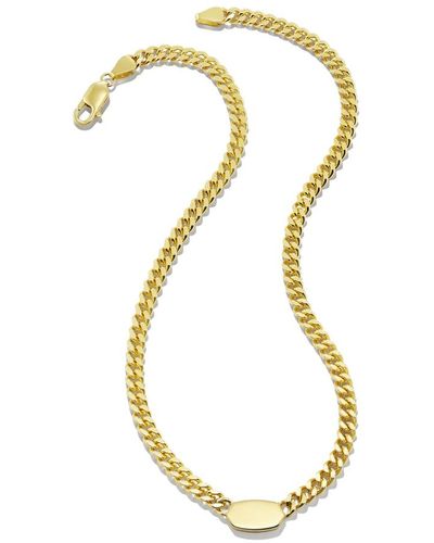 Kendra Scott Elisa Curb Chain Necklace - Metallic