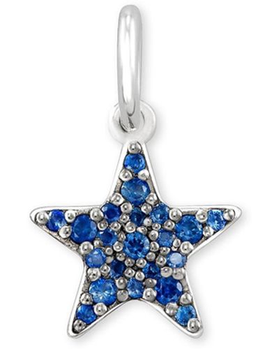 Kendra Scott Folds Of Honor Sterling Silver Star Charm - Blue