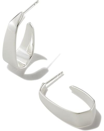 Kendra Scott Cadence Hoop Earrings - White