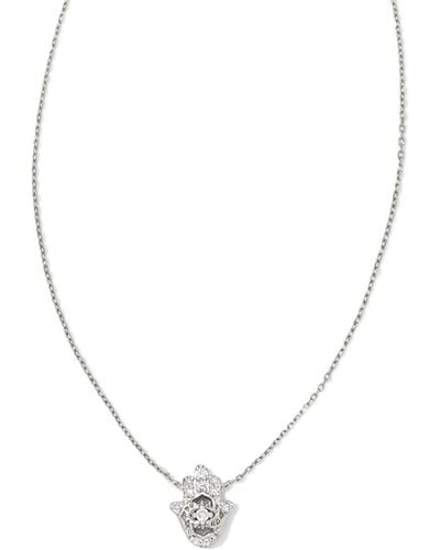 Kendra Scott Hamsa 14k White Gold Pendant Necklace