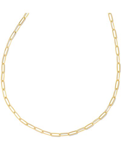 Kendra Scott 22 Inch Large Paperclip Chain Necklace - Natural