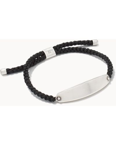 Kendra Scott Robert Oxidized Sterling Silver Corded Bracelet - Black