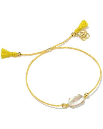 Kendra Scott Everlyne Yellow Cord Friendship Bracelet - Metallic