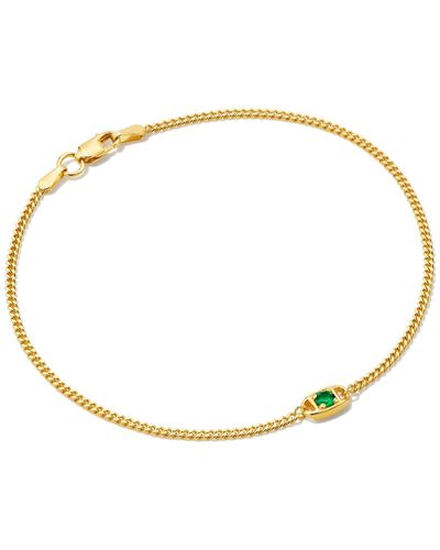 Kendra Scott Delaney 18k Gold Vermeil Curb Chain Bracelet - White