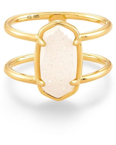 Kendra Scott Elyse 18k Gold Vermeil Double Band Ring - Metallic