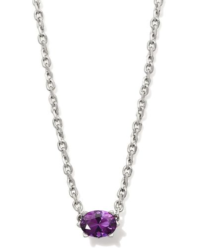 Kendra Scott Cailin Silver Pendant Necklace - Metallic
