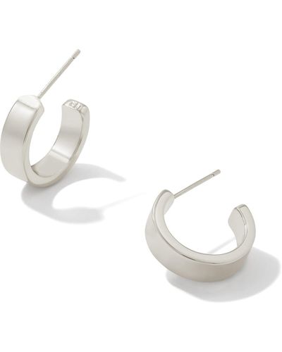 Kendra Scott Henry Huggie Earrings - White
