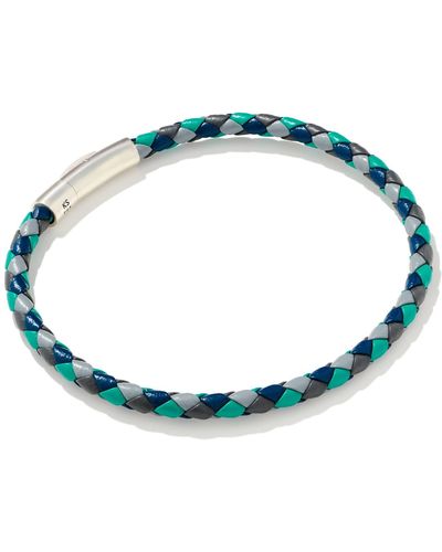 Kendra Scott Evans Oxidized Sterling Silver Corded Bracelet - Blue