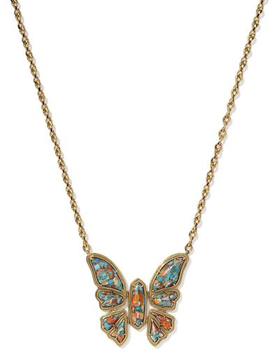 Kendra Scott Ember Vintage Gold Butterfly Statement Necklace - Metallic