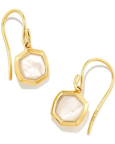 Kendra Scott Davis 18k Gold Vermeil Small Drop Earrings - Metallic