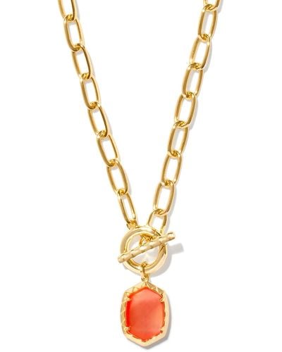 Kendra Scott Daphne Convertible Gold Link And Chain Necklace - Metallic