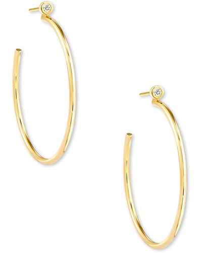 Kendra Scott Audrey 14k Yellow Gold Hoop Earrings - Metallic