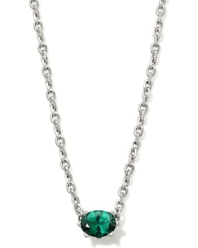 Kendra Scott Cailin Silver Pendant Necklace - Blue