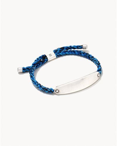 Kendra Scott Robert Oxidized Sterling Silver Corded Bracelet - Blue