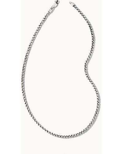 Kendra Scott Beck Round Box Chain Necklace - White