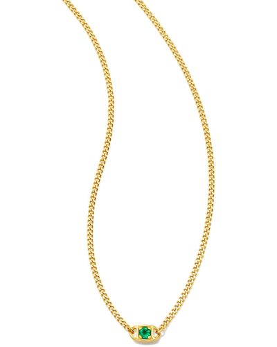 Kendra Scott Delaney 18k Gold Vermeil Curb Chain Pendant Necklace - Metallic