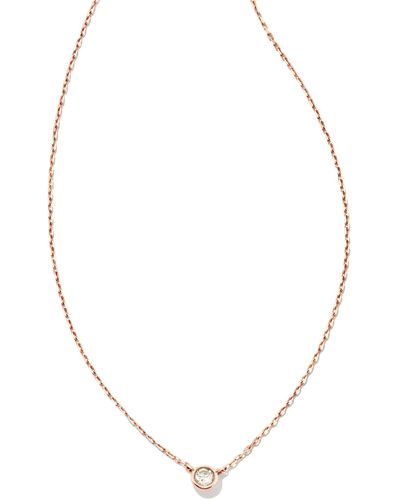 Kendra Scott Audrey 14k Rose Gold Pendant Necklace - Metallic