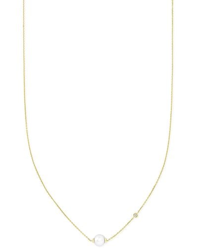 Kendra Scott Cathleen 14k Yellow Gold Pendant Necklace - White