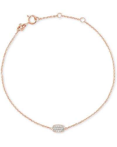 Kendra Scott Millicent 14k Rose Gold Delicate Chain Bracelet - Natural