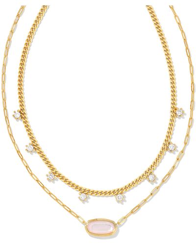 Kendra Scott Framed Elisa Gold Multi Strand Necklace - Metallic