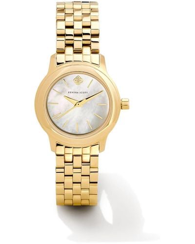 Kendra Scott Alex Gold Tone Stainless Steel 28mm Watch - Metallic