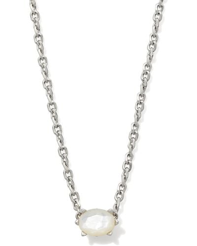 Kendra Scott Cailin Silver Pendant Necklace - Metallic