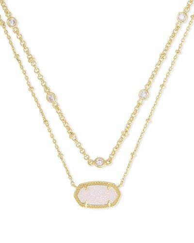 Kendra Scott Elisa Gold Multi Strand Necklace - Metallic