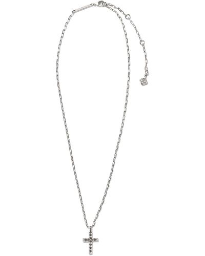 Kendra Scott Jada Cross Short Pendant Necklace - White