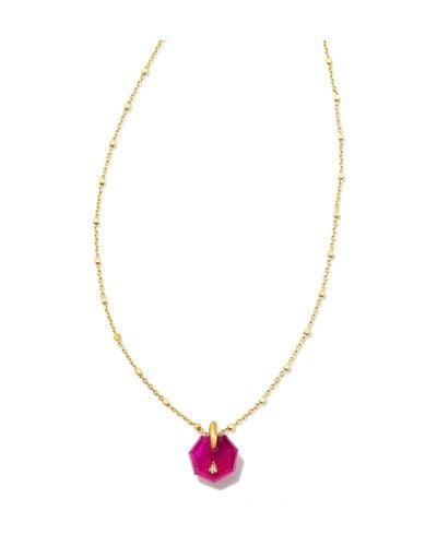 Kendra Scott Anna Kate 18k Gold Vermeil Pendant Necklace - Pink
