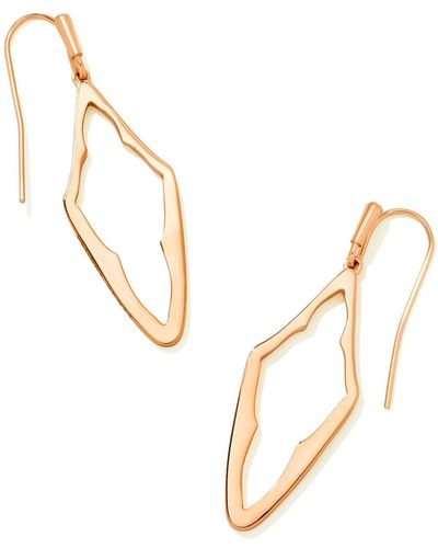 Kendra Scott Elongated Abbie Open Frame Earrings - Metallic