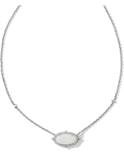 Kendra Scott Baroque Elisa Vintage Silver Pendant Necklace - Metallic