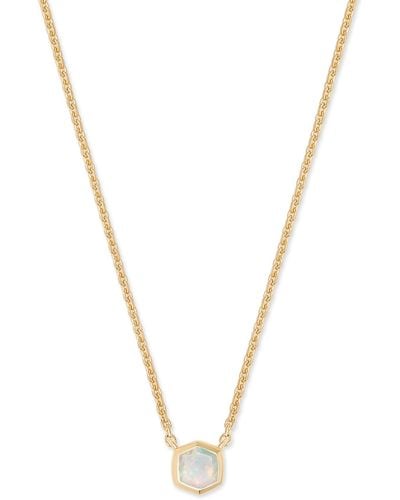 Kendra Scott Davie 18k Gold Vermeil Pendant Necklace - Metallic