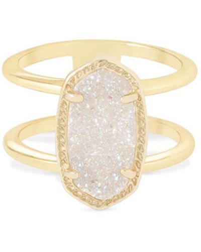 Kendra Scott Elyse Gold Ring - White