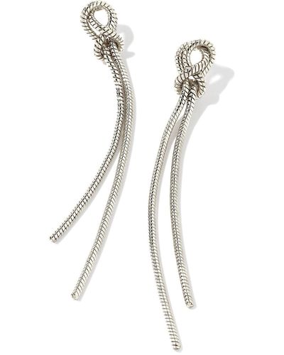 Kendra Scott Annie Linear Earrings - White