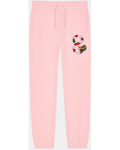 KENZO 'year Of The Dragon' Embroidered jogging Bottoms - Pink