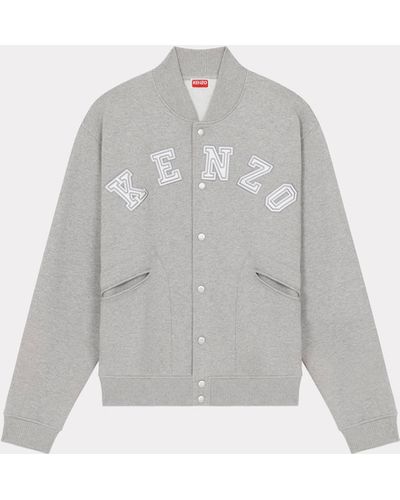 KENZO ' Academy' Embroidered Bomber Jacket - White