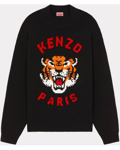 KENZO ' Lucky Tiger' Genderless Sweater - Black