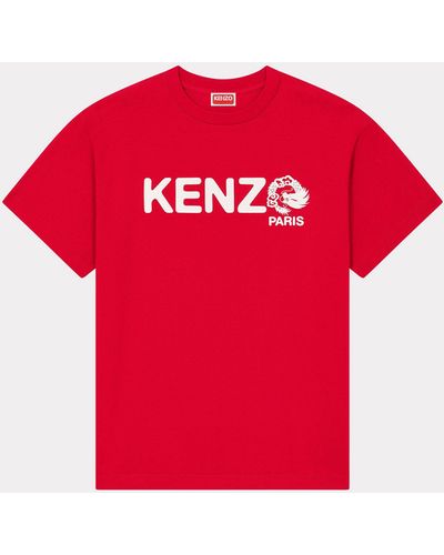 KENZO Unisex Oversize-T-Shirt "Year of the Dragon" - Rot