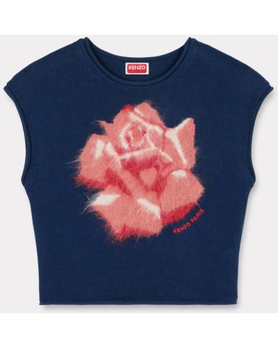 KENZO ' Rose' Top - Blue