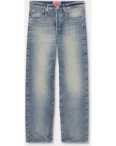 KENZO ' Creations' Asagao Straight-fit Jeans - Blue