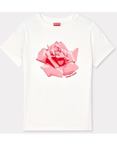 KENZO Klassisches T-Shirt " Rose" - Pink