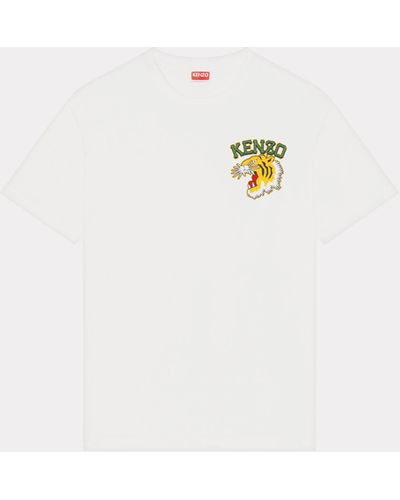 Shop the Men's White Kenzo Classic Black Tiger T-Shirt — LOVE LIFE