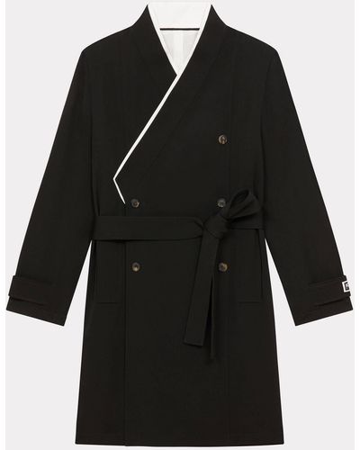 KENZO Manteau Kimono - Noir